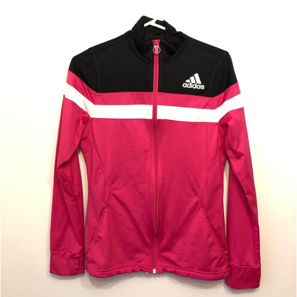 Adidas Women’s Full Zip Jacket Size Small Pink